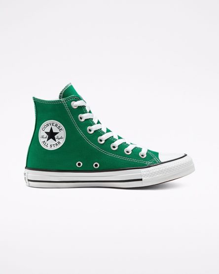 Men's Converse Chuck Taylor All Star Classic High Top Shoes Green / White | AU E481CU